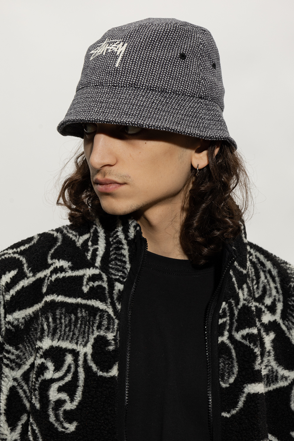 Stussy monogram bucket hat online